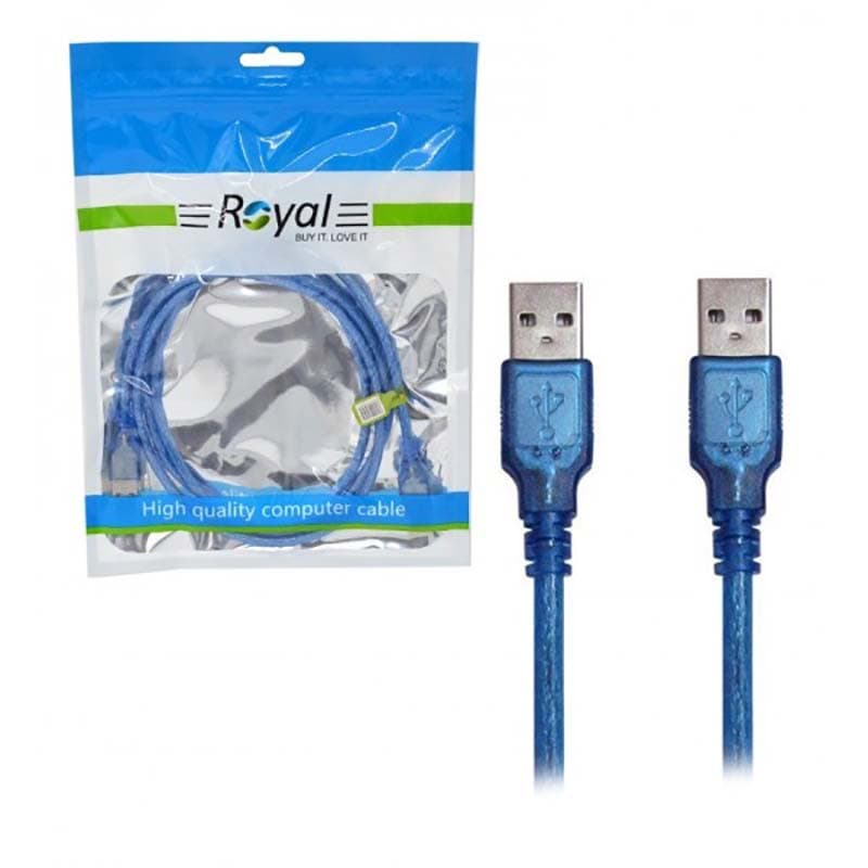 کابل لینک USB2.0 به طول 0.3 متر رویال شیلد دار — تصویر ۲