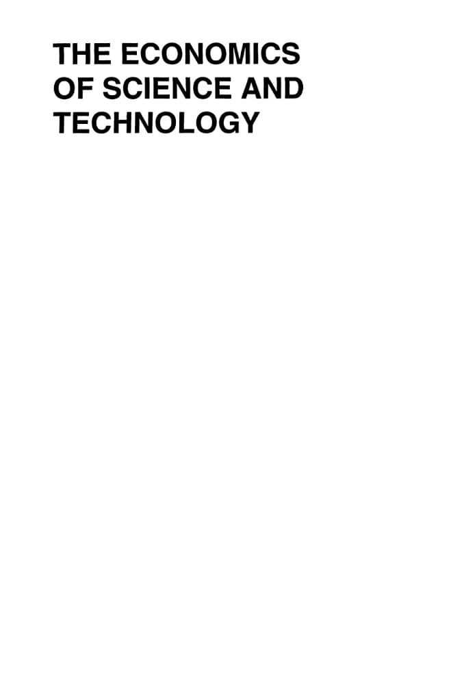 کتاب The Economics of Science and Technology (اقتصاد علم و فناوری) نسخه انگلیسی PDF