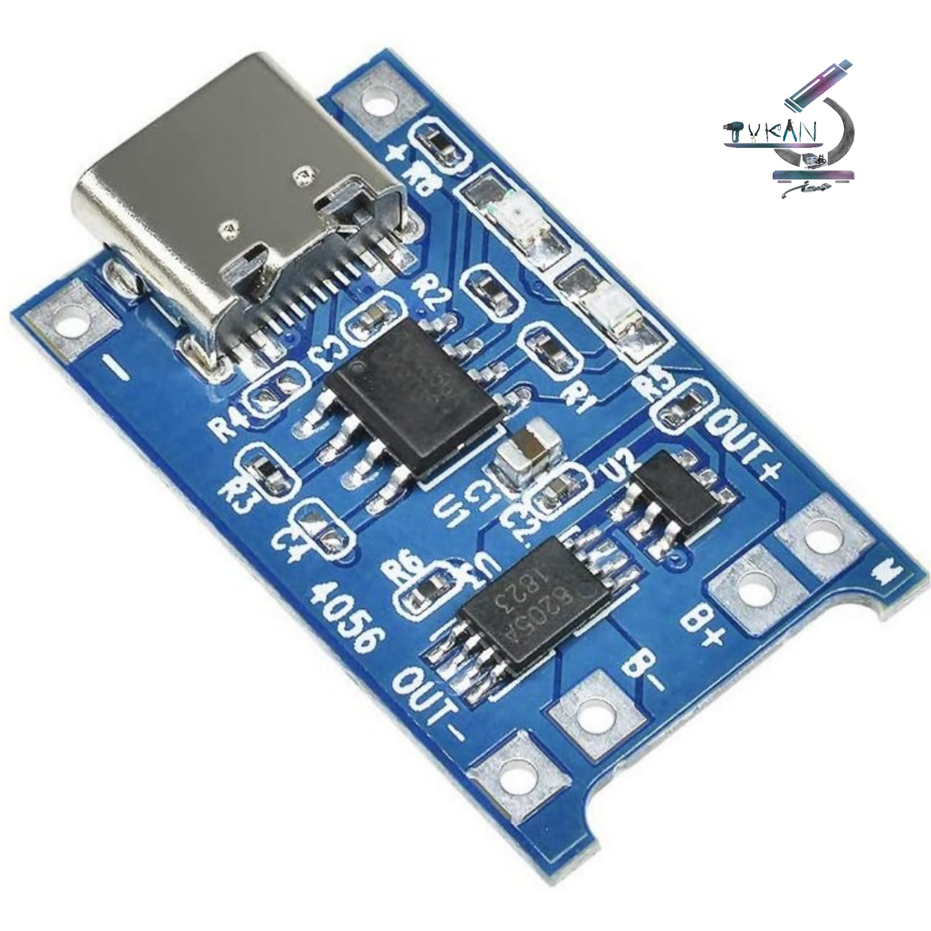 ماژول شارژ باتری لیتیومی مدل: TP-4056TYPE C