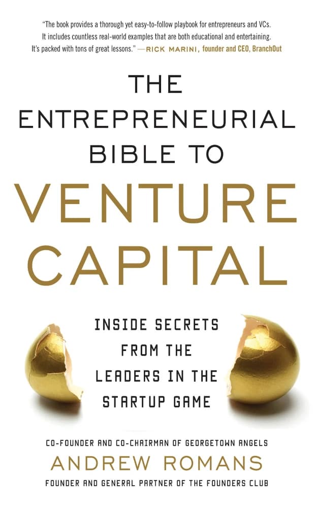 کتاب The Entrepreneurial Bible to Venture Capital (انجیل کارآفرینی برای سرمایهگذاری خطرپذیر) نسخه انگلیسی PDF