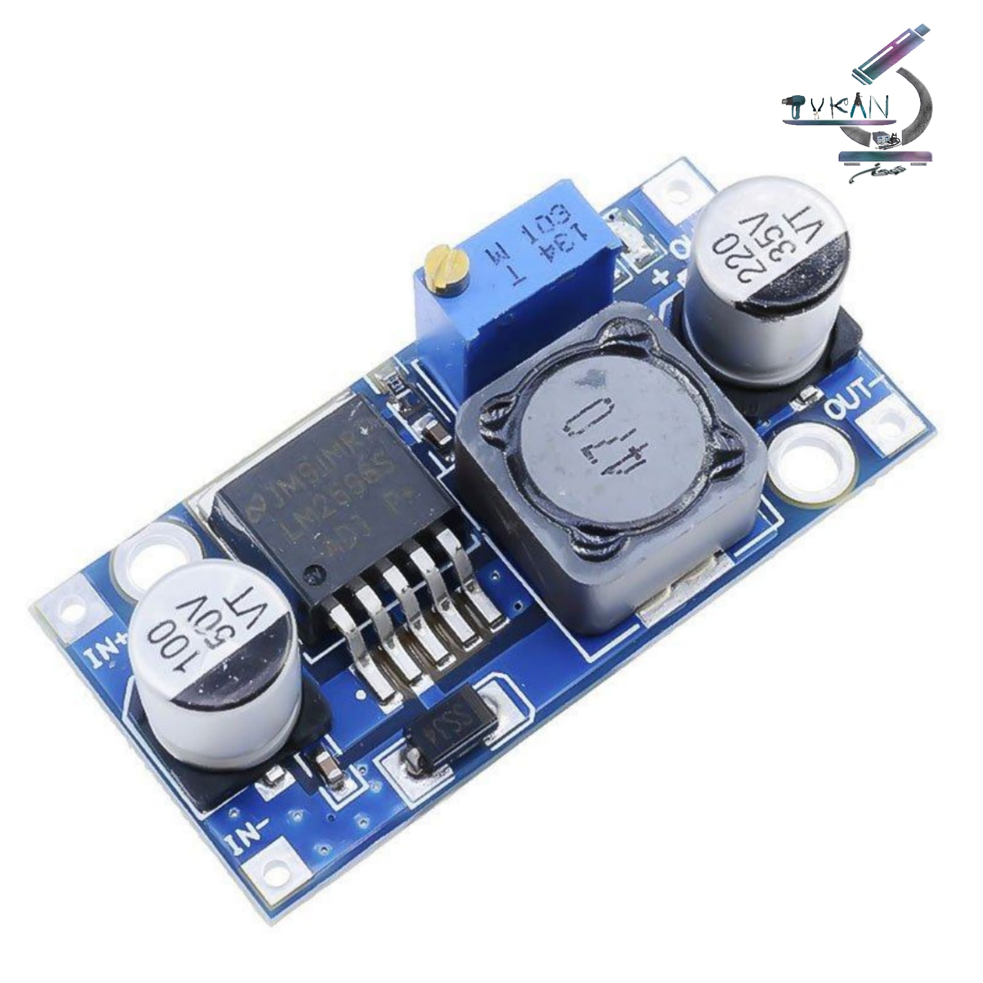 ماژول مبدل کاهنده ولتاژ DC-DC مدل LM2596