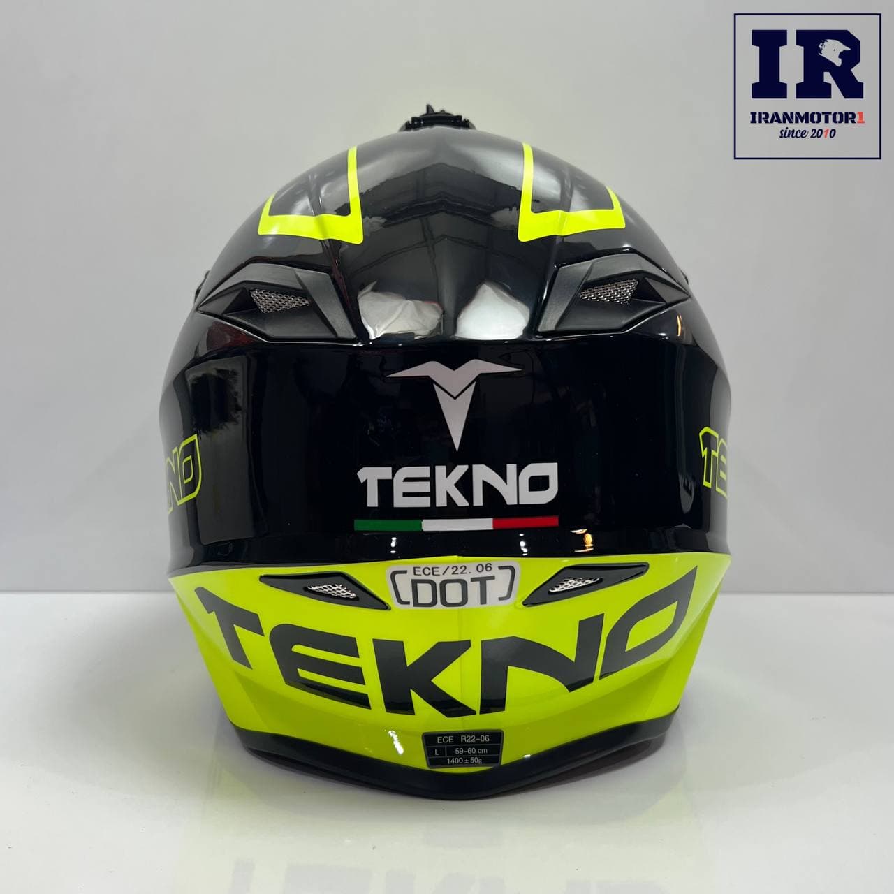 کلاه کاسکت کراسی Tekno تکنو فسفری براق — تصویر ۴