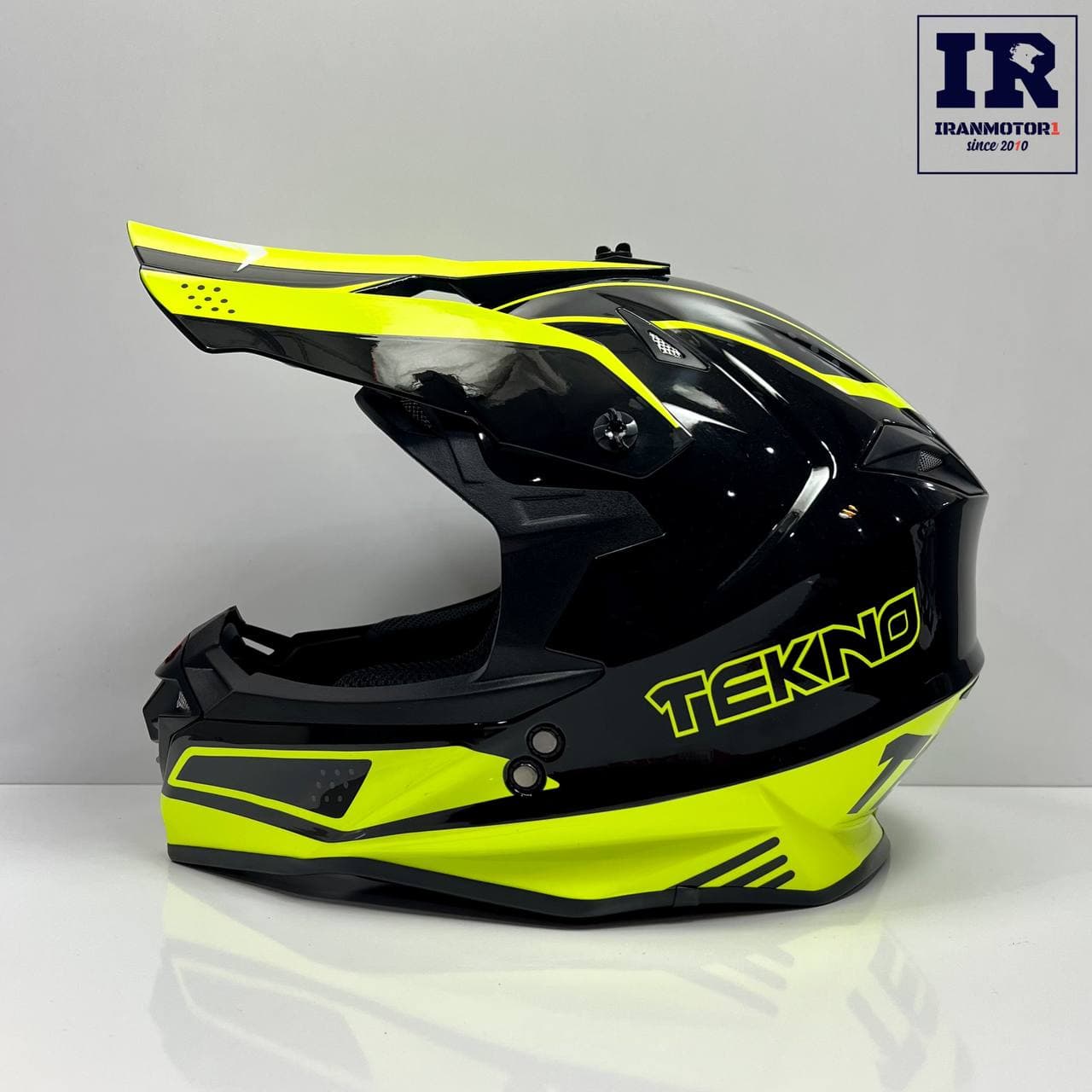کلاه کاسکت کراسی Tekno تکنو فسفری براق