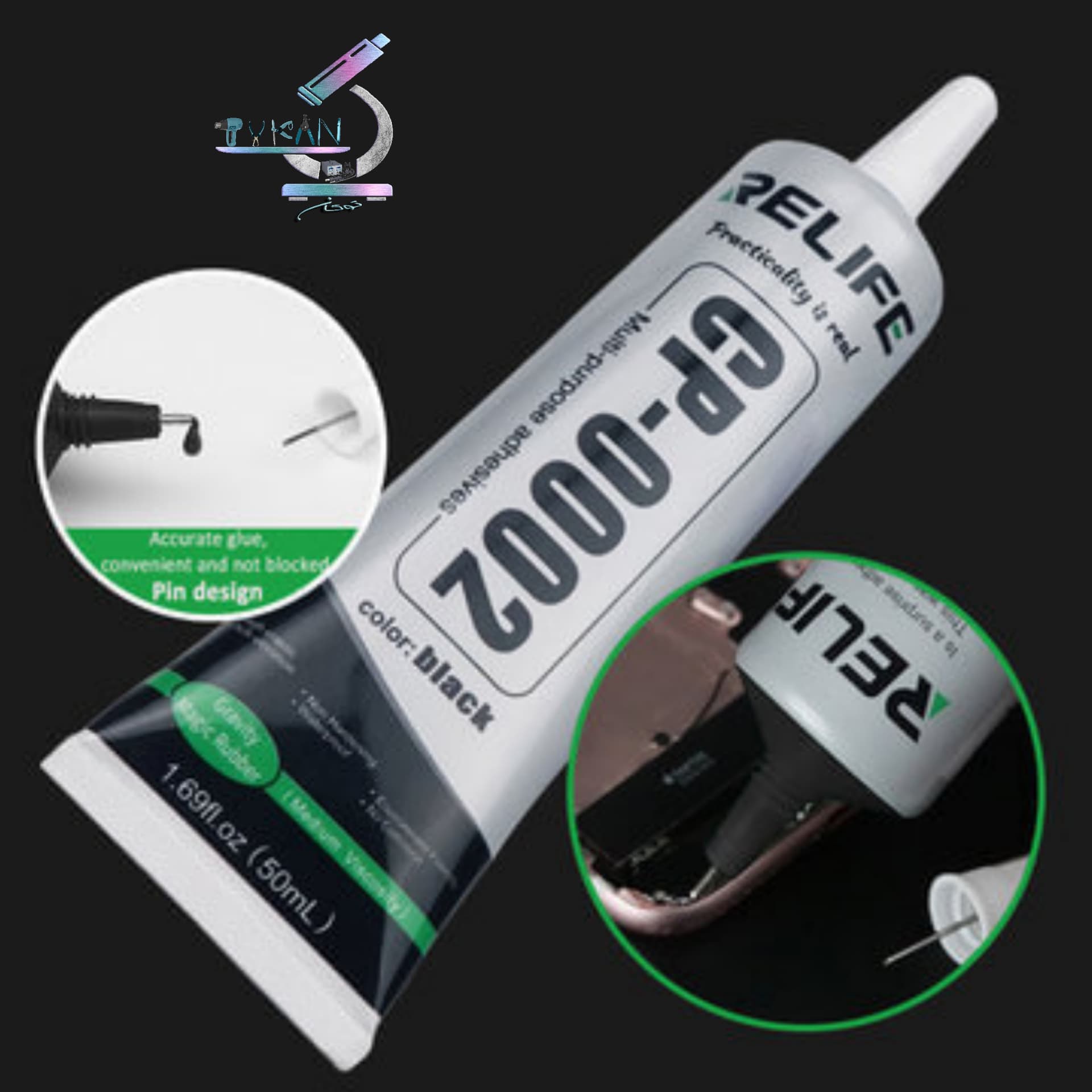 چسب مشکی تعمیرات موبایل ریلایف مدل RELIFE CP-0002 — تصویر ۲