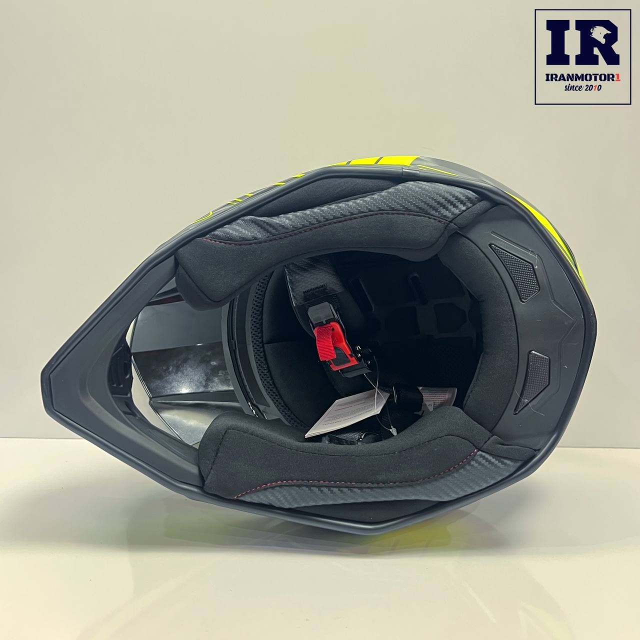 کلاه کاسکت کراسی Tekno تکنو مشکی فسفری براق — تصویر ۵