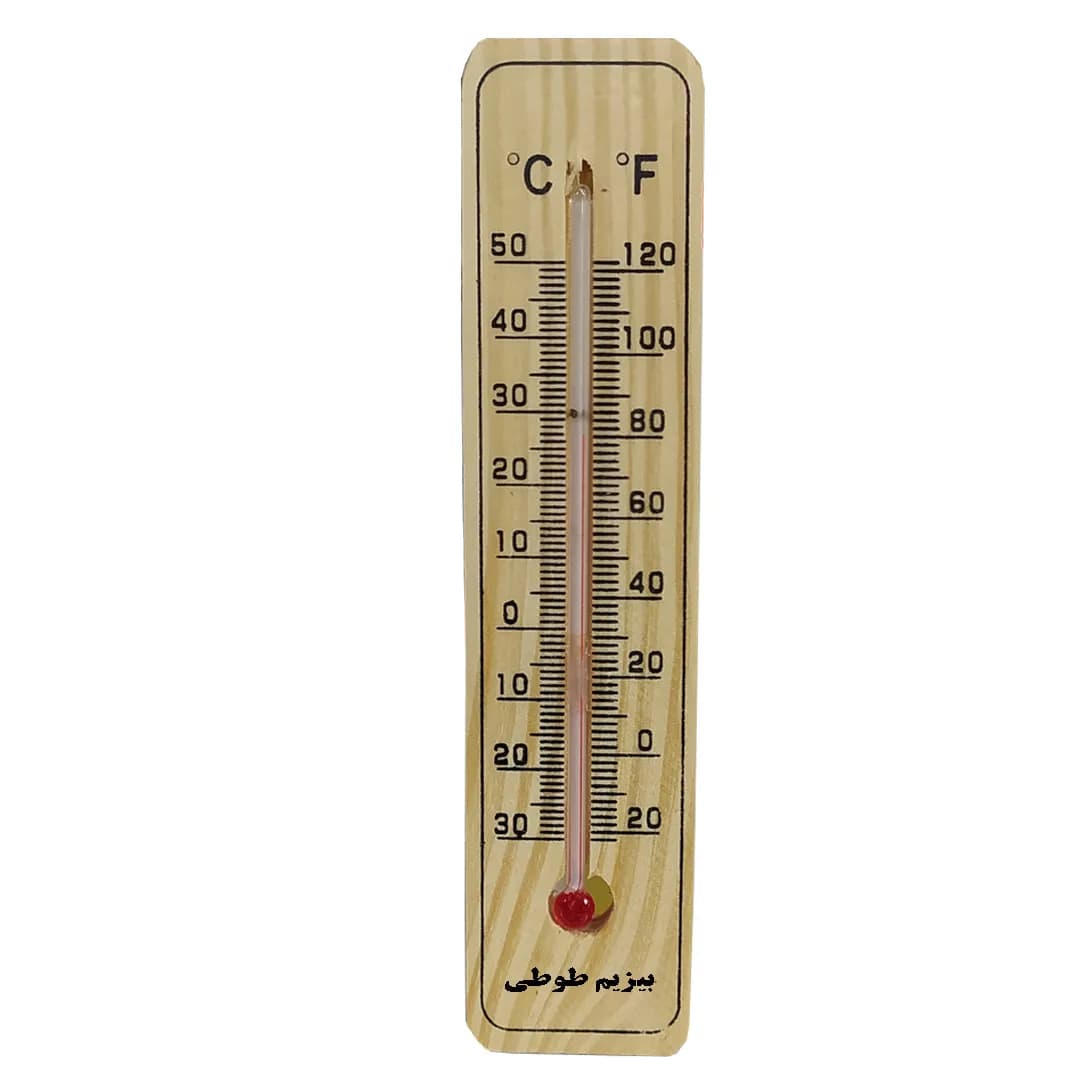 دماسنج جیوه ای چوبی دیواری