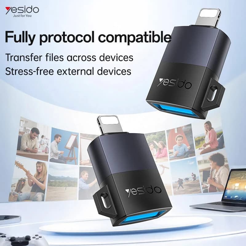تبدیل USB OTG به لایتنینگ یسیدو GS32 — تصویر ۷