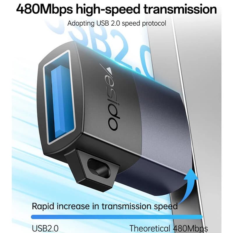 تبدیل USB OTG به لایتنینگ یسیدو GS32 — تصویر ۳