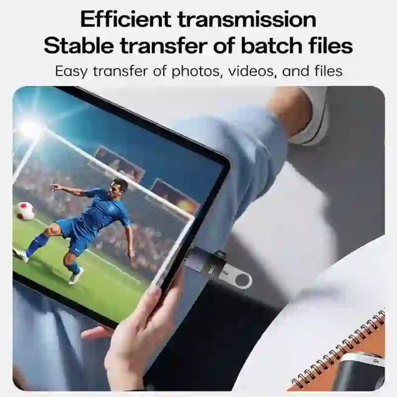 تبدیل USB OTG به لایتنینگ یسیدو GS32 — تصویر ۱۱