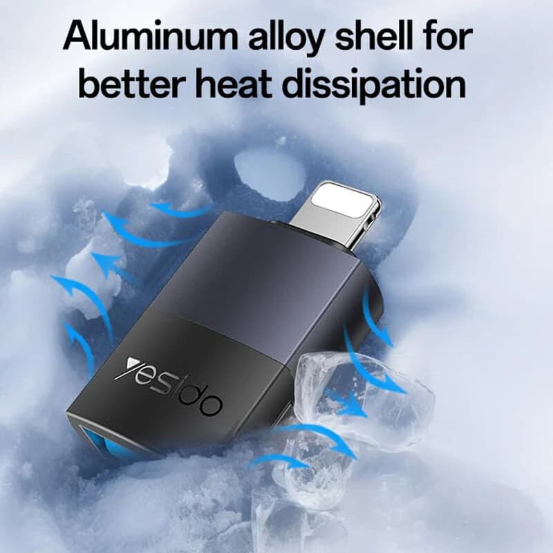 تبدیل USB OTG به لایتنینگ یسیدو GS32 — تصویر ۸
