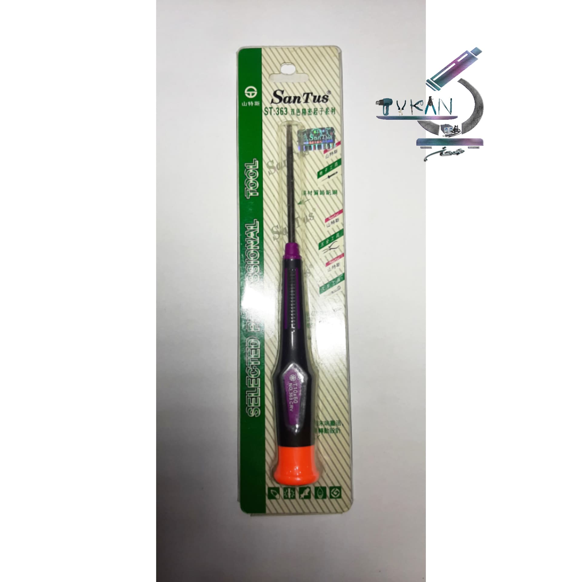 پیچ گوشتی ستاره‌ای سایز T10 مدل SANTUS_363