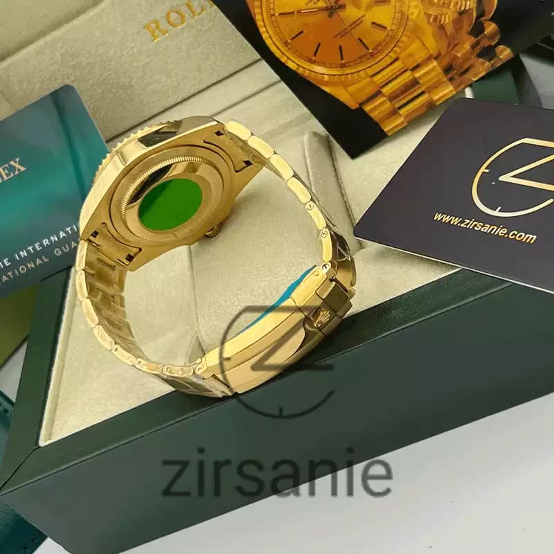 ساعت مچی رولکس ساب مارینر طلایی آبی صفحه آبی (ست) Rolex Submariner Golden Blue Screen — تصویر ۵