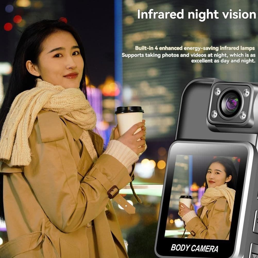دوربین ورزشی بادی کمرا (Body Camera) برند Okam Pro مدل یقه‌ای Wifi — تصویر ۳