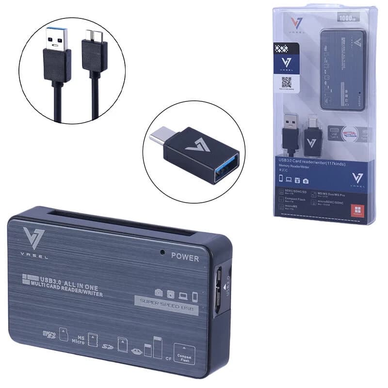 رم ریدر همه کاره Vasel VSL-CR300 OTG Type-C