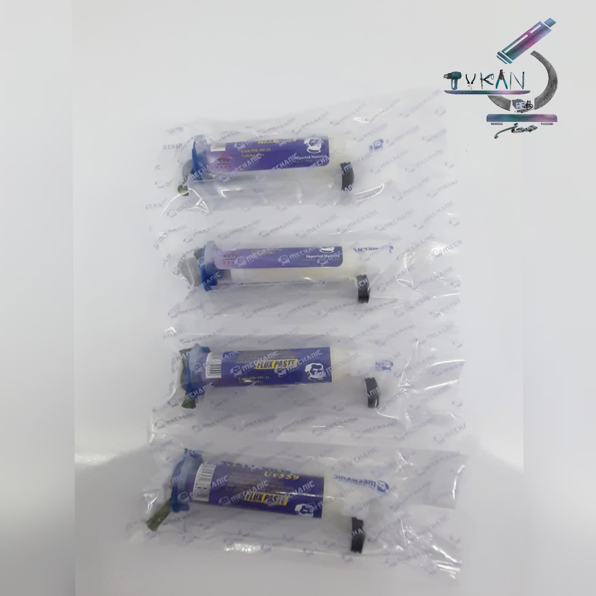خمیر فلکس سرنگی مکانیک Mechanic UV559 نازل پلاستیکی — تصویر ۳