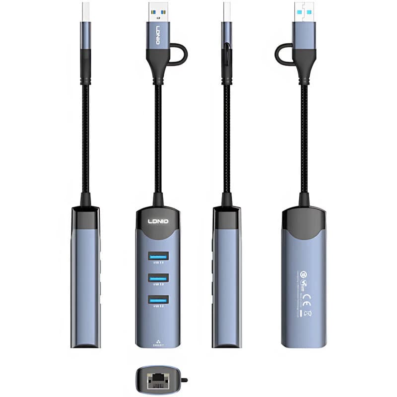 هاب 4 پورت Type-C / USB3.0 الدینیو DS-144UC — تصویر ۴