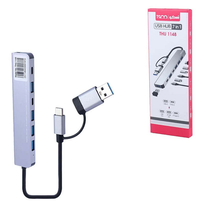 هاب 7 پورت Type-C / USB 3.0 تسکو THU 1148 — تصویر ۶