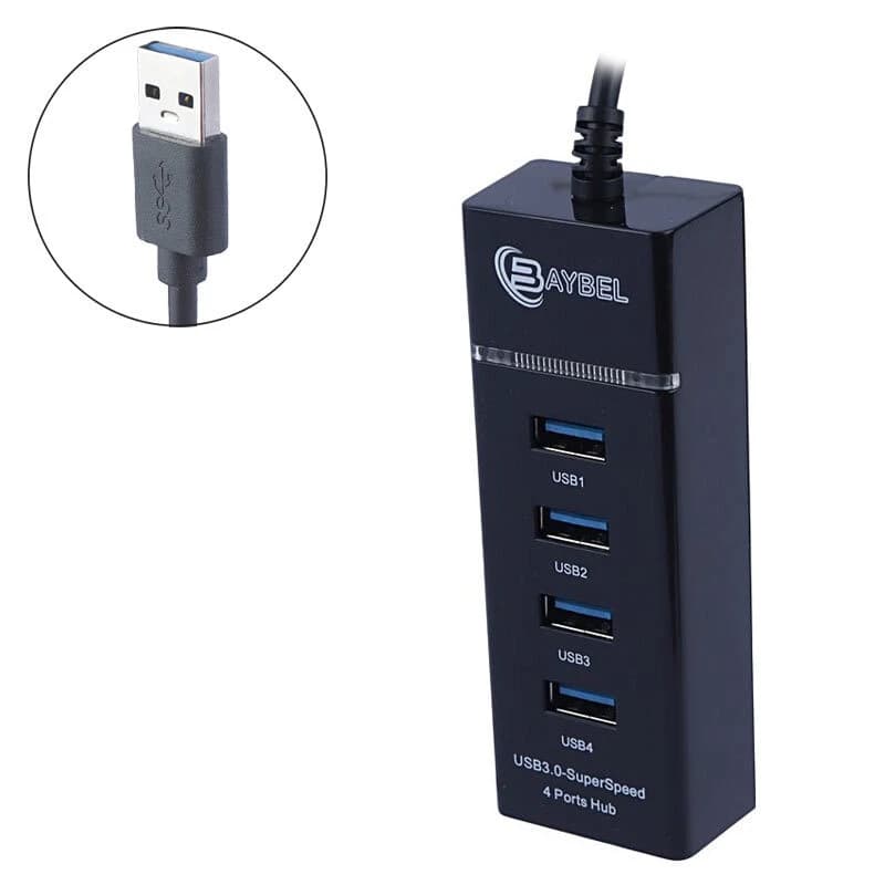 هاب 4 پورت USB3.0 بایبل H-95 — تصویر ۲