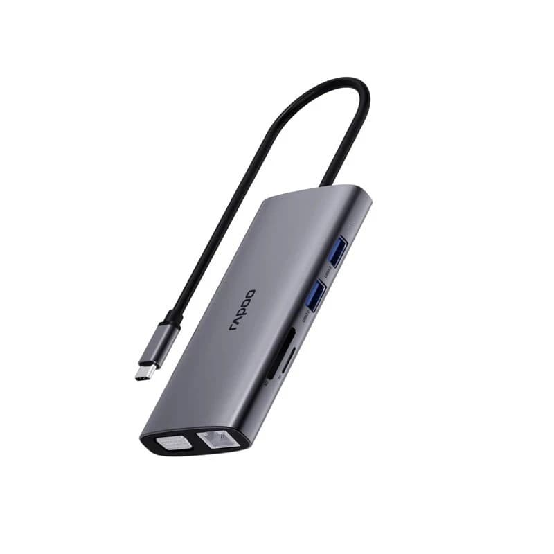 هاب 10 پورت Type-C رپو XD101 — تصویر ۶