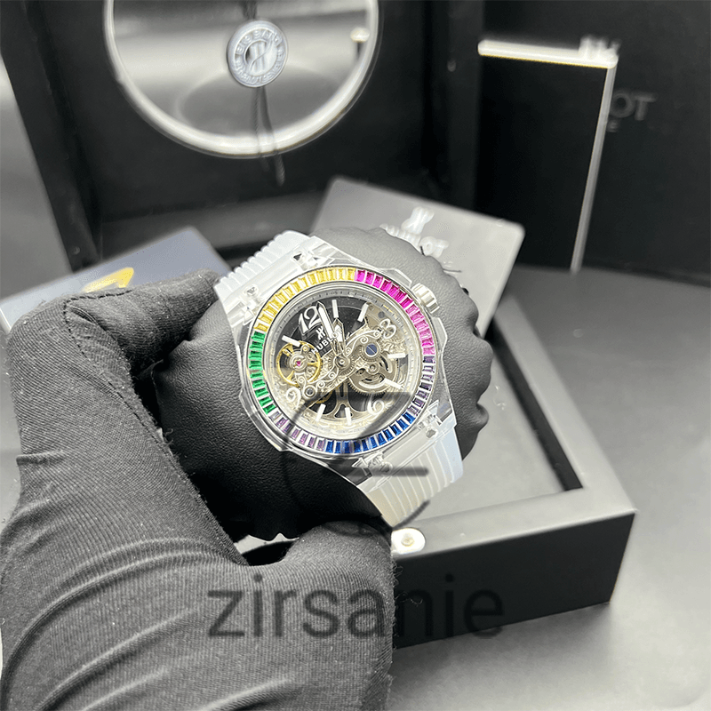 ساعت مچی مردانه و زنانه هابلوت بیگ بنگ Hublot Bigbang Unico Diamond Multicolor — تصویر ۸