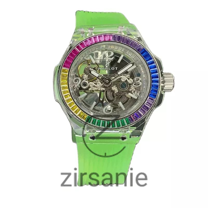 ساعت مچی مردانه و زنانه هابلوت بیگ بنگ Hublot Bigbang Unico Diamond Multicolor — تصویر ۳