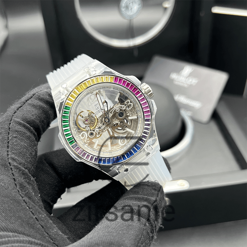 ساعت مچی مردانه و زنانه هابلوت بیگ بنگ Hublot Bigbang Unico Diamond Multicolor — تصویر ۱۱
