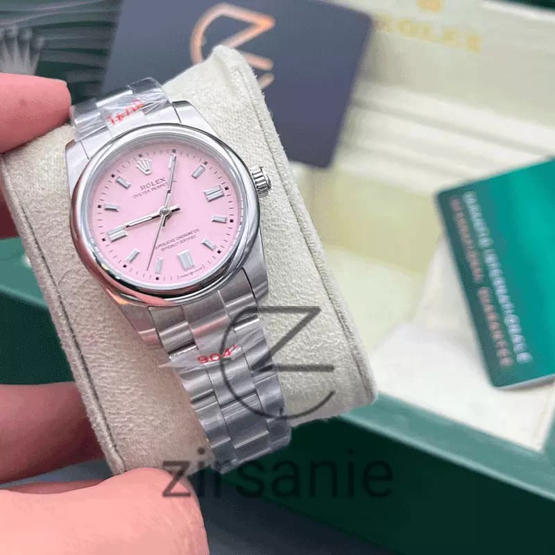 ساعت مچی زنانه رولکس پرپچوال Rolex Oyster Perpetual Silver Pink — تصویر ۴