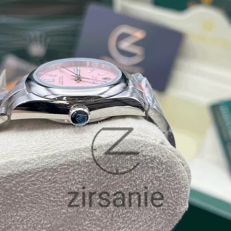 ساعت مچی زنانه رولکس پرپچوال Rolex Oyster Perpetual Silver Pink — تصویر ۵
