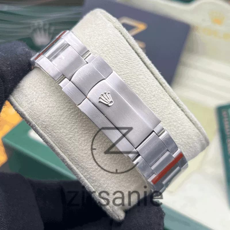 ساعت مچی رولکس پرپچوال (تک و ست) Rolex Oyster Perpetual Silver Blue — تصویر ۴