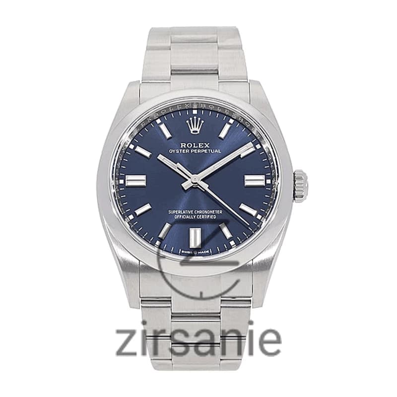 ساعت مچی رولکس پرپچوال (تک و ست) Rolex Oyster Perpetual Silver Blue