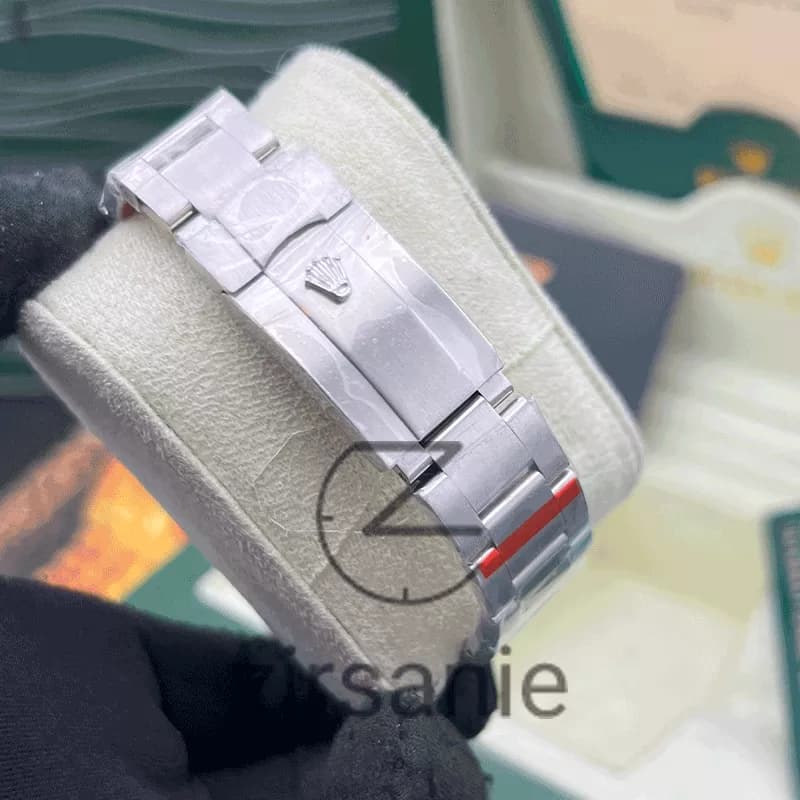 ساعت مچی رولکس پرپچوال (تک و ست) Rolex Oyster Perpetual Silver Tiffany — تصویر ۵