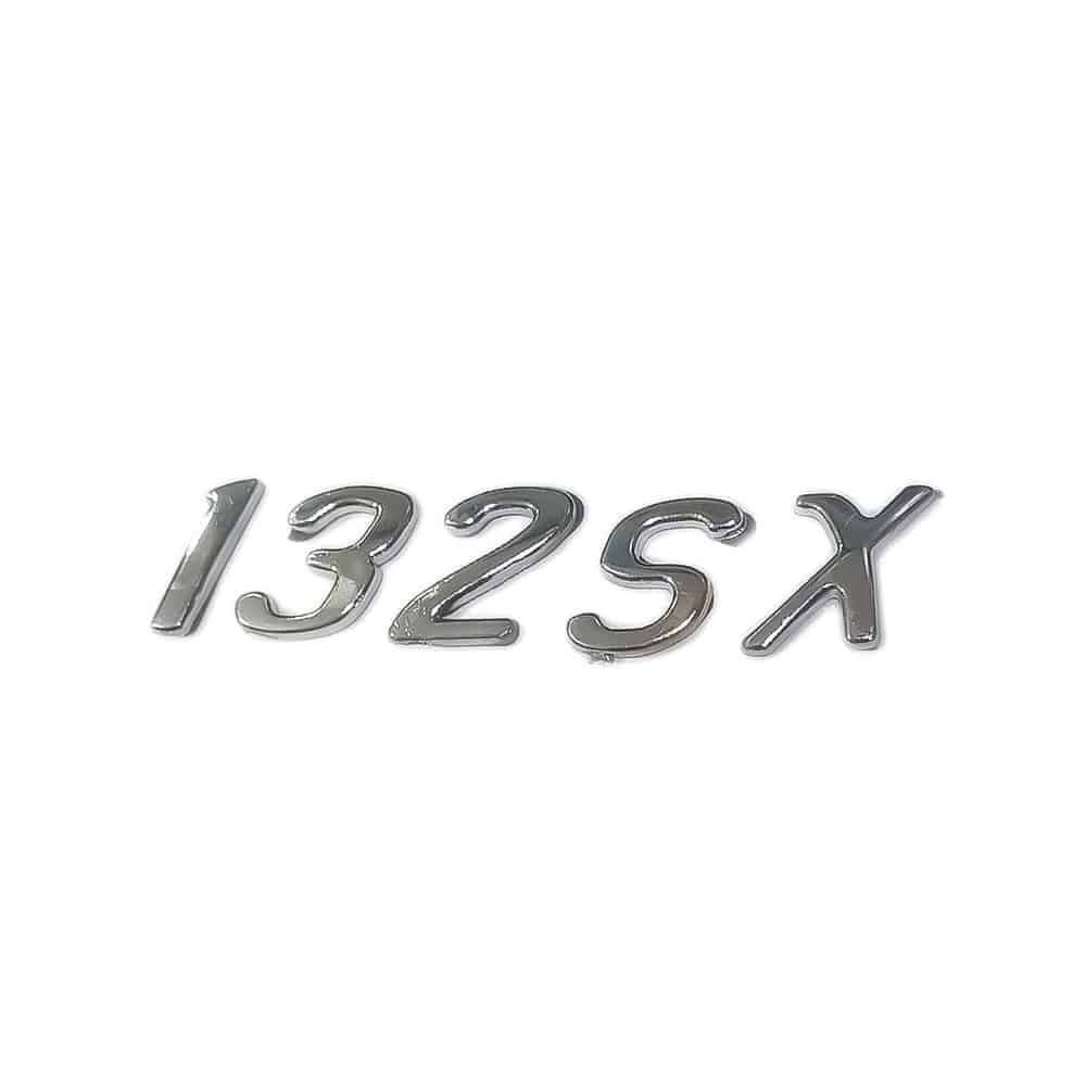 آرم فابریک نوشته 132SX | نوشته فانتزی 132SX(آبکاری استیل) | کد 7423