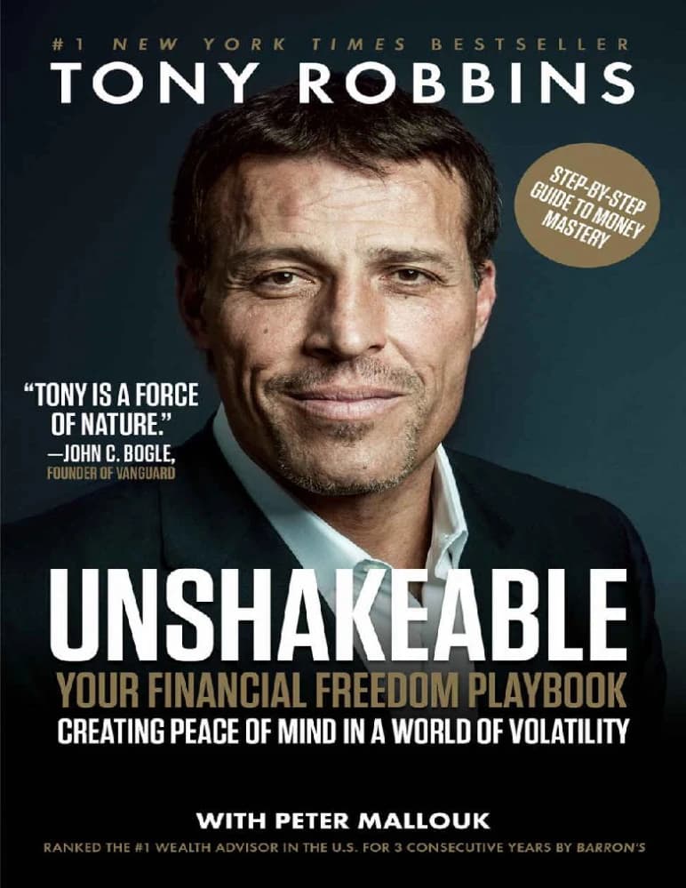 کتاب Unshakeable: Your Financial Freedom Playbook (تزلزل‌ناپذیر: برنامه آزادی مالی شما) نسخه انگلیسی PDF | Tony Robbins