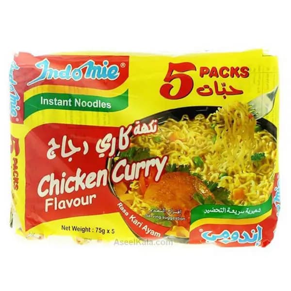 نودل اندومی مرغ کاری بسته 5 عددی – Indomie