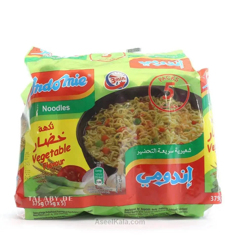 نودل اندومی سبزیجات بسته 5 عددی – Indomie
