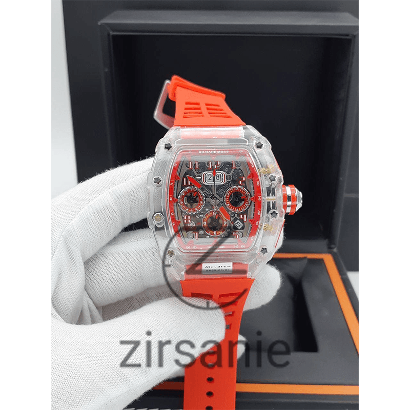 ساعت مچی مردانه ریچارد میل قرمز Richard Mille Chronograph Red White — تصویر ۲