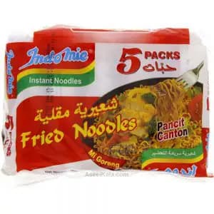 نودل اندومی سفید رشته سرخ شده بسته 5 عددی – Indomie