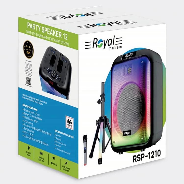اسپیکر پارتی باکس رویال مدل ROYAL RSP-1210 — تصویر ۲