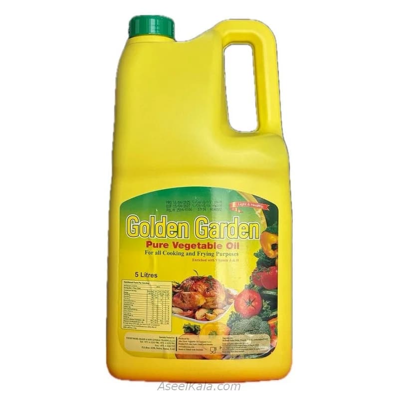 روغن مایع سرخ کردنی گلدن گاردن 5 لیتری
