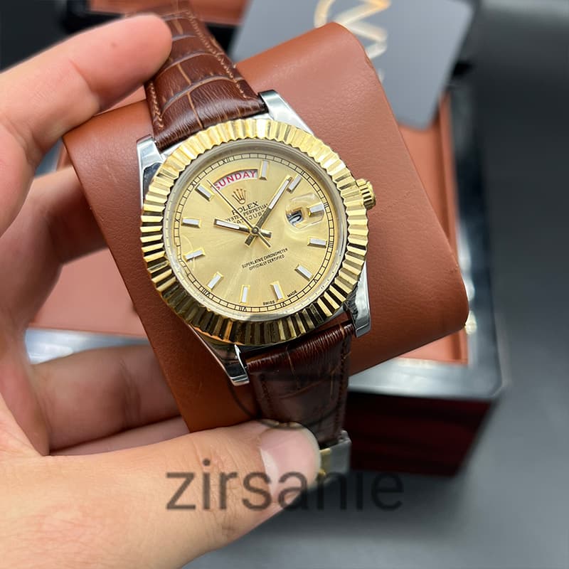 ساعت مچی مردانه رولکس دی دیت Rolex Daydate Gold — تصویر ۵