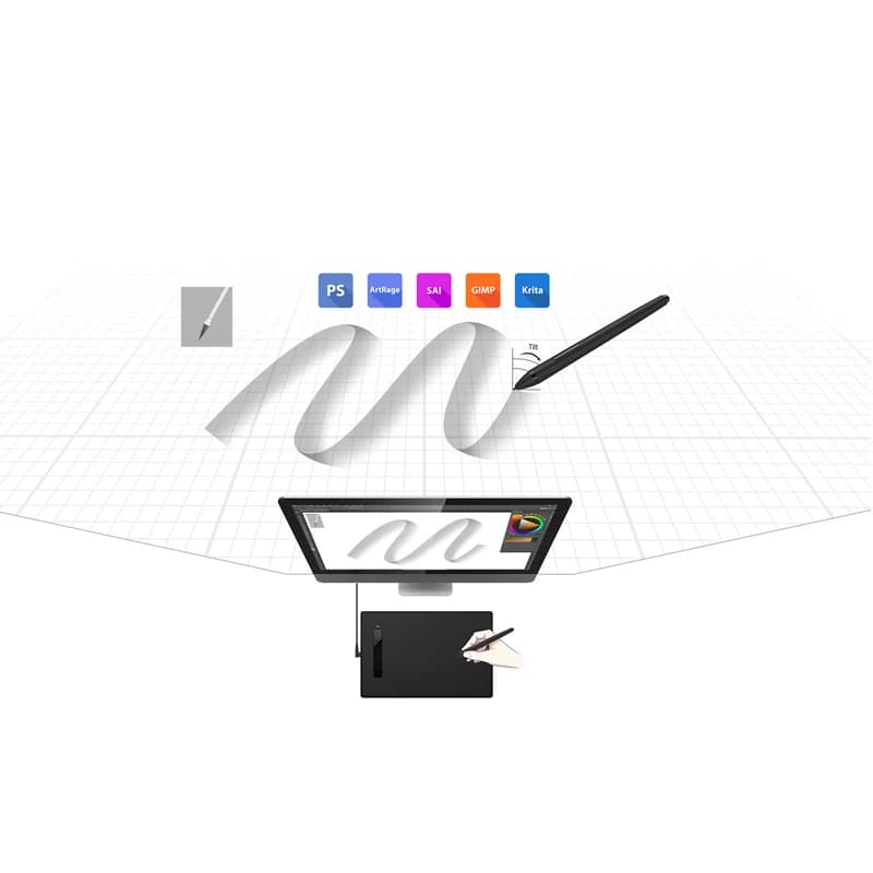 قلم نوری Xp Pen مدل Star G960S Plus — تصویر ۷