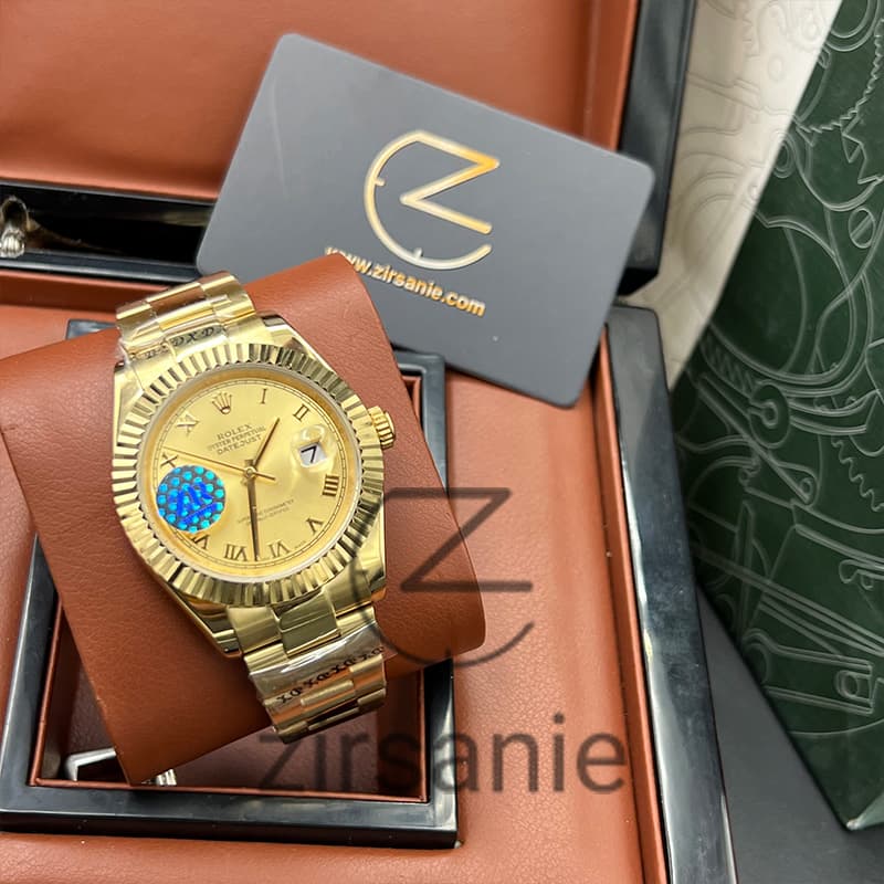 ساعت مچی مردانه رولکس دیتجاست Rolex Datejust Gold — تصویر ۶
