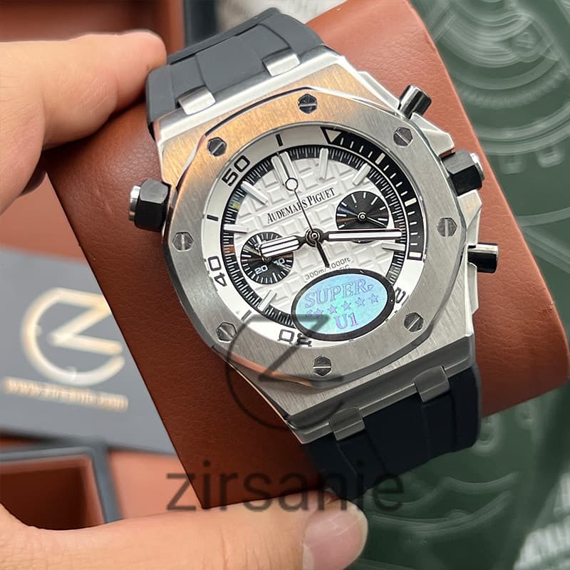 ساعت مچی مردانه اودمار پیگه افشور رویال اوک مدل پاندا Audemars Piguet Offshore Royal Oak Panda White — تصویر ۷
