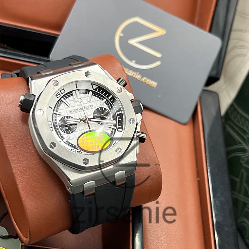ساعت مچی مردانه اودمار پیگه افشور رویال اوک مدل پاندا Audemars Piguet Offshore Royal Oak Panda White — تصویر ۵