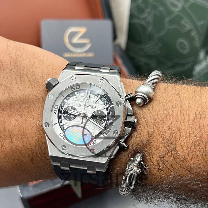 ساعت مچی مردانه اودمار پیگه افشور رویال اوک مدل پاندا Audemars Piguet Offshore Royal Oak Panda White — تصویر ۴