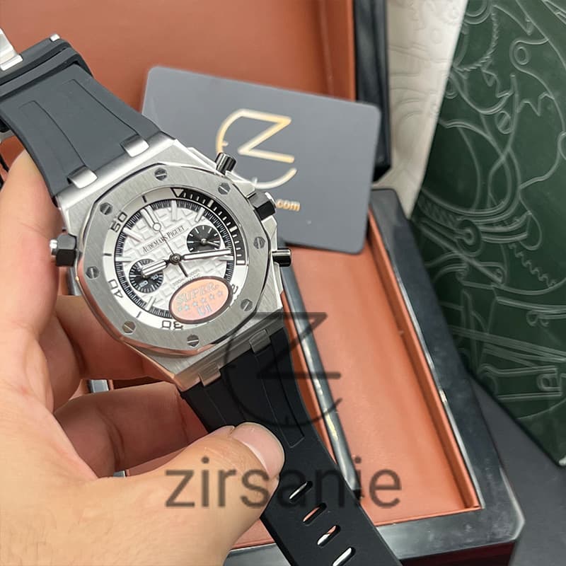 ساعت مچی مردانه اودمار پیگه افشور رویال اوک مدل پاندا Audemars Piguet Offshore Royal Oak Panda White — تصویر ۲