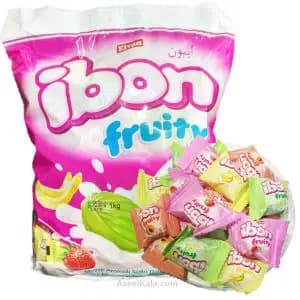 آبنبات آیبون ibon با طعم شیر و میوه جات 700 گرمی