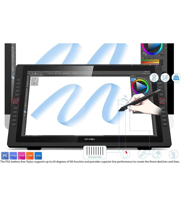 ًقلم نوری Xp-pen مدل artist 22r pro — تصویر ۵