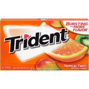 آدامس تریدنت میوه های استوایی تکی 14 عددی – TRIDENT