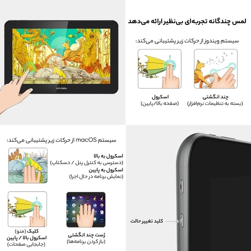 قلم نوری Xp-Pen مدل Artist Pro 16 TP — تصویر ۷
